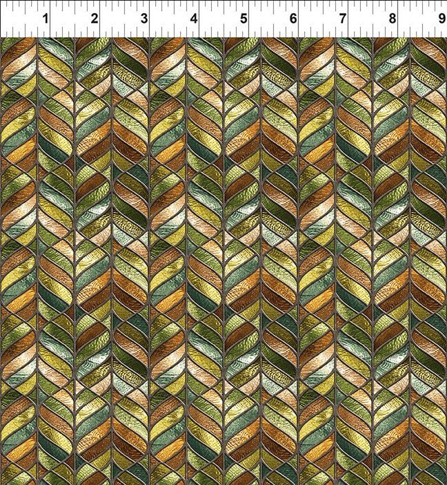 in The Beginning Legendary Journeys 6LJ1 Stained Glass Chevron Fabric