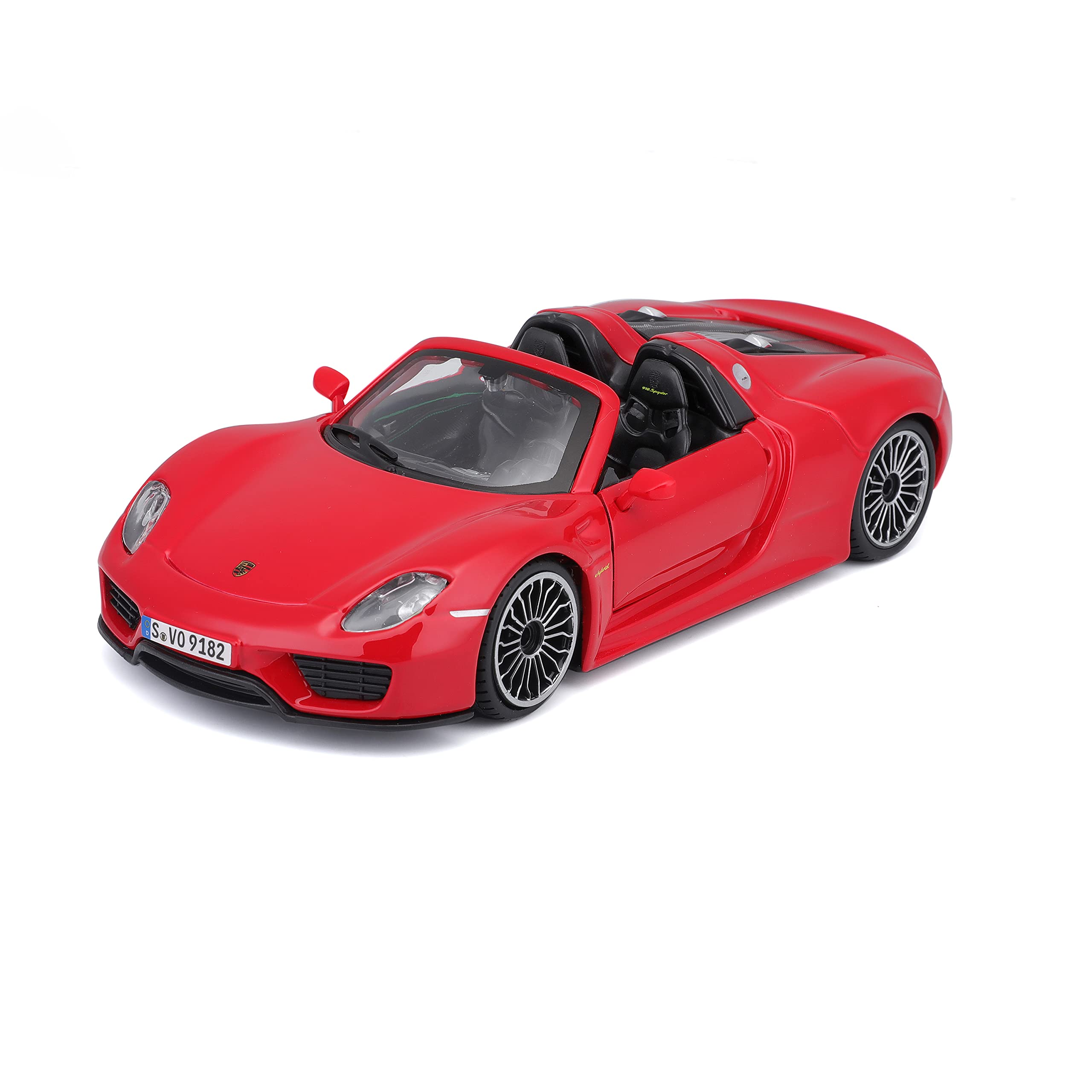 1:24 Scale Porsche 918 Spyder Diecast Vehicle (Colors May Vary)
