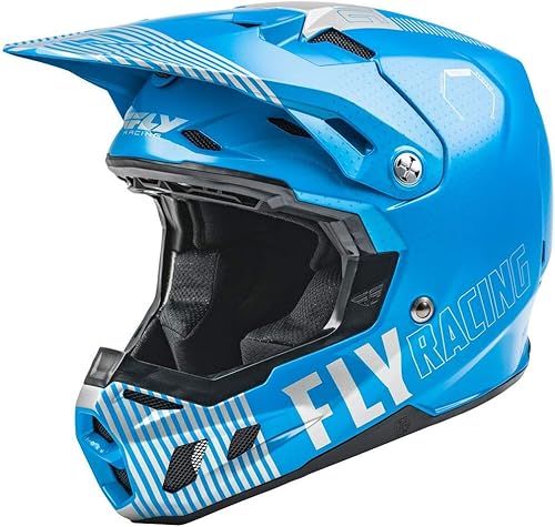 Fly Racing Casco juvenil Formula CC Primary 2022 (azulgris, talla L juvenil)