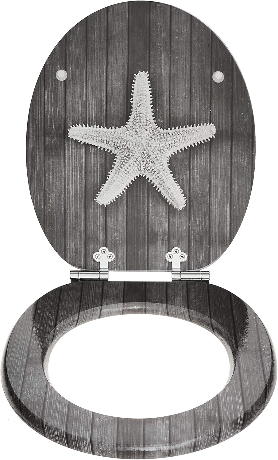 SINOBATH,Sedile WC - Copriwater Universale di alta qualità in legno, tanti motivi colorati, seduta comoda, facile da montare con istruzioni di montaggio
