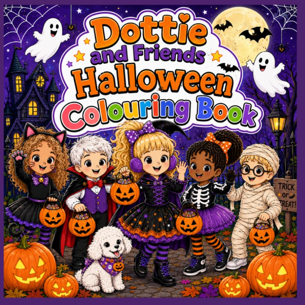 Dottie and Friends Halloween Colouring book (Dottie and Friends Fabulous Adventures Colouring Books)