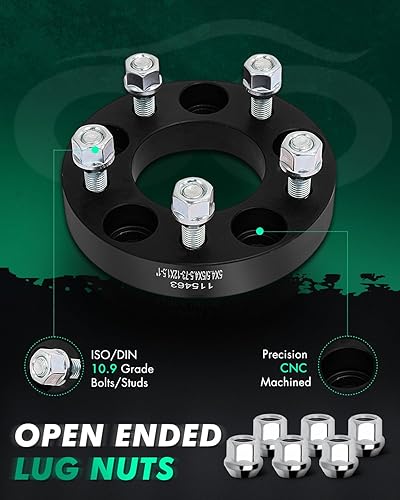 Miniatura 5 de SCITOO 4 espaciadores de rueda de 1 pulgada 5x4.5 con pernos de 12 x 1.5 de 2.874 in compatibles con para Rav4 para Tiburon para TL para TSX para