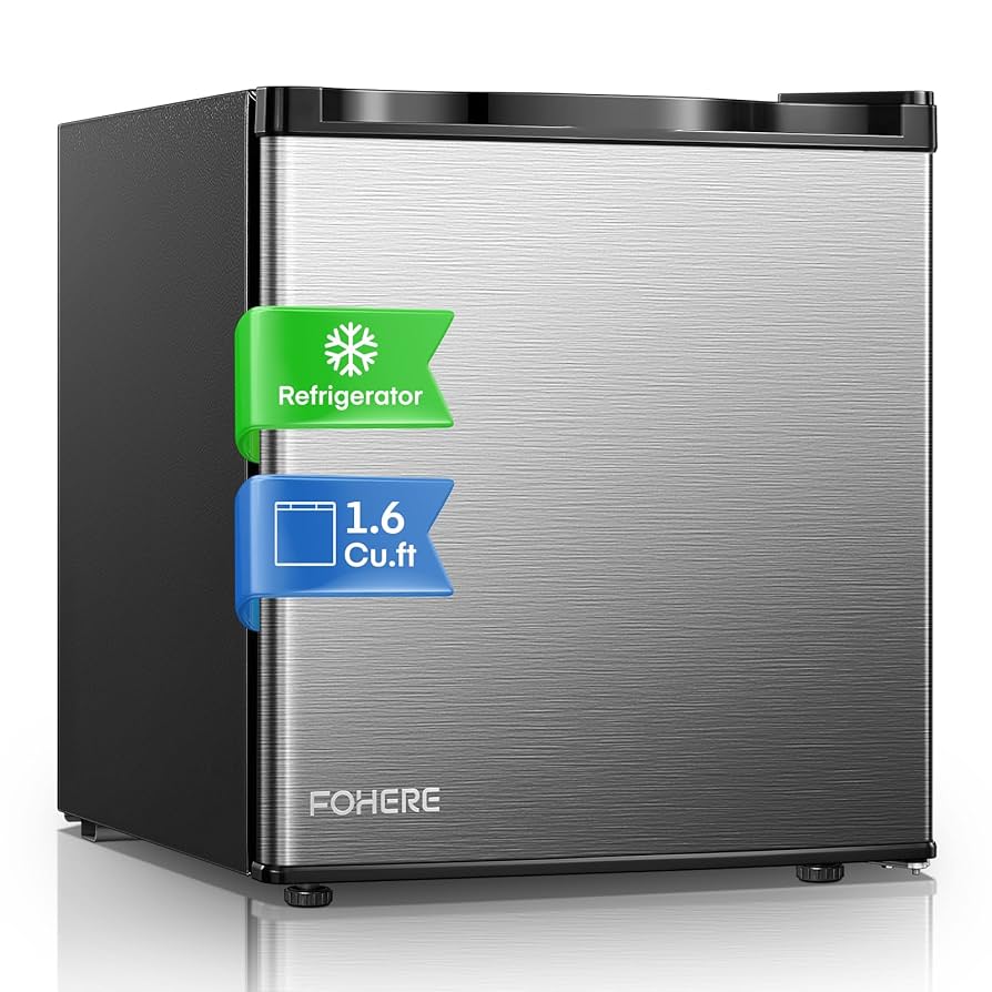 【新品未使用】Mini refrigeratorミニ冷蔵庫 Amazon.com: 1.6 Cu.ft Mini Fridge for Bedroom, Mini Fridge
