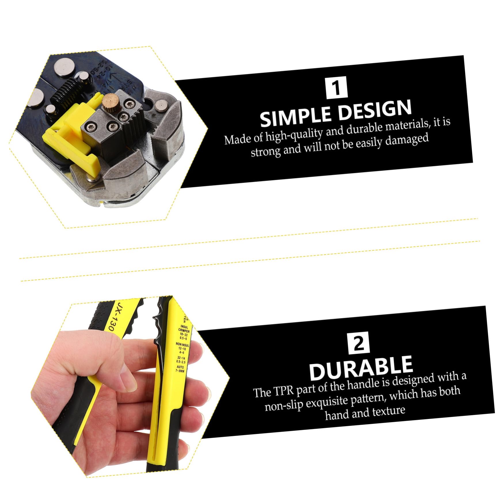 Kit Completo de Alicates para Crimpar Terminales de Cable 271 Piezas, Mecanismo de Trinquete y Funciones para Corte y Engarce en Reparaciones Eléctricas y Bricolaje