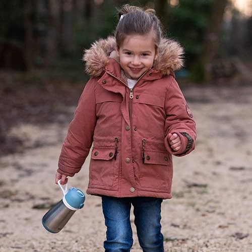 Miniatura 7 de BEABA Botella de agua de acero inoxidable para niños, botella de agua aislada para bebés a niños pequeños, botella de agua para niños pequeños