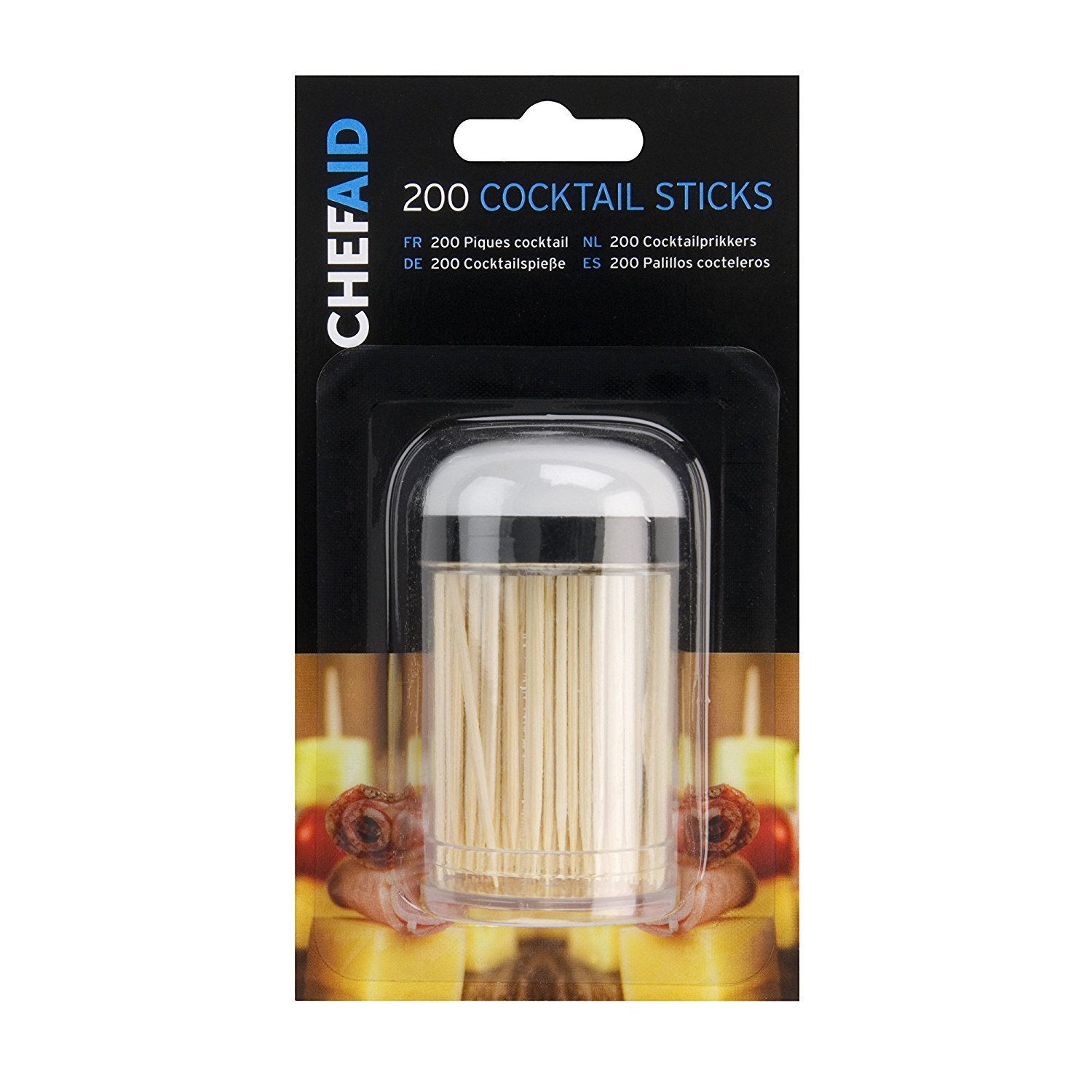 Chef Aid Bamboo Skewers, Extra Long Food Safe Perfect for BBQ's, Roasting, Kebabs, Grilling and Fondues, Pack of 100 Each Measuring 30.5cm / 12 inches — view 8