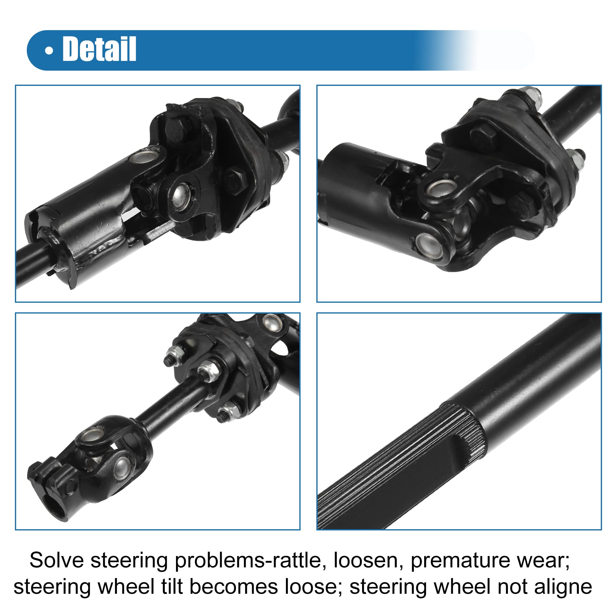 X AUTOHAUX Lenkung Welle Mittlere Lenksäule 48220-65D60 für Chevy