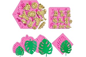 4 Pieces Jungle Safari Animal Cake Molds Set