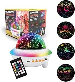 Luminária Projetor LED Starry Musical Galáxia Bluetooth RGB