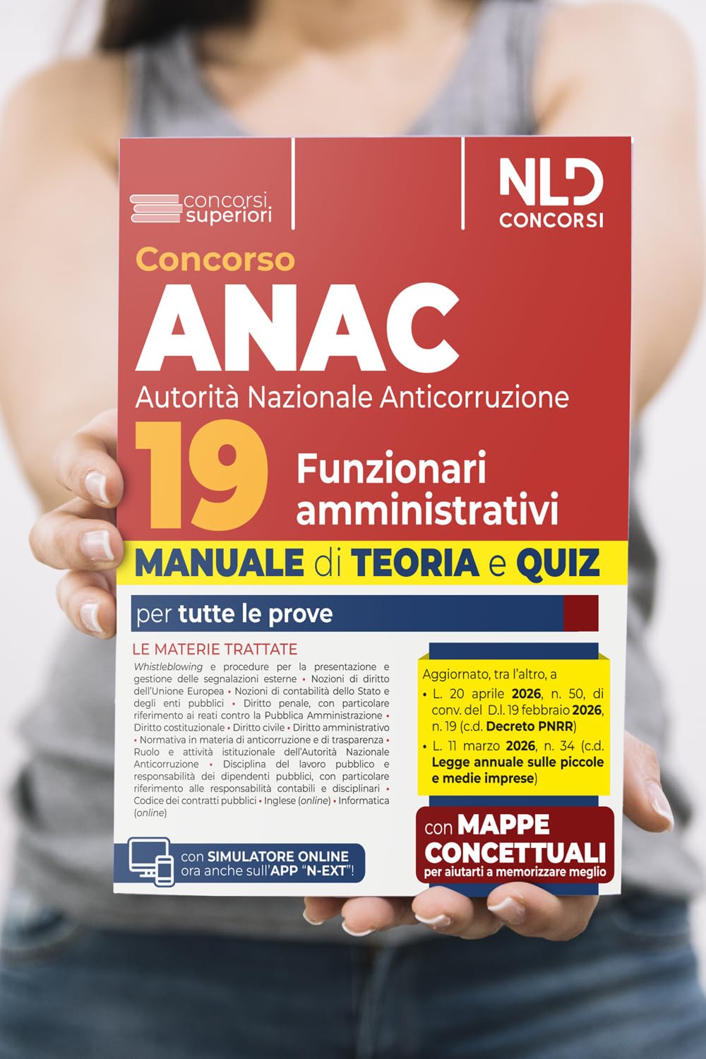Concorso 19 funzionari amministrativi ANAC. Manuale di teoria e quiz 2026. Con espansione online