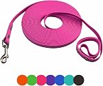 Waterproof Biothane Long Dog Leash, Heavy Duty Dog Training Leash 6ft 10ft 15ft 30ft 50ft, Easy to Clean Long Line for Small, Medium Large Dogs,Outdoor Recall (Mint Green, 10FT)