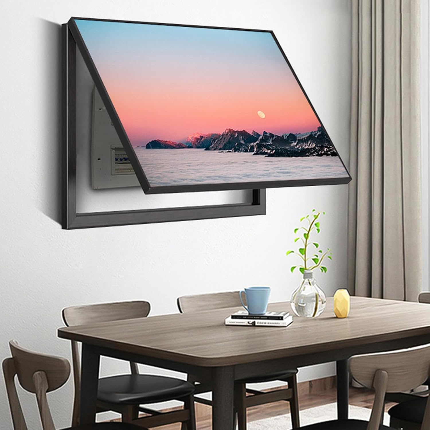 IQOAIJ Copertura Decorativa Scatola Quadro Copri Quadro Elettrico Coperchio Contatore Elettrico Decorativo Copertura Decorazione Dipinti,09,40 x 30 cm