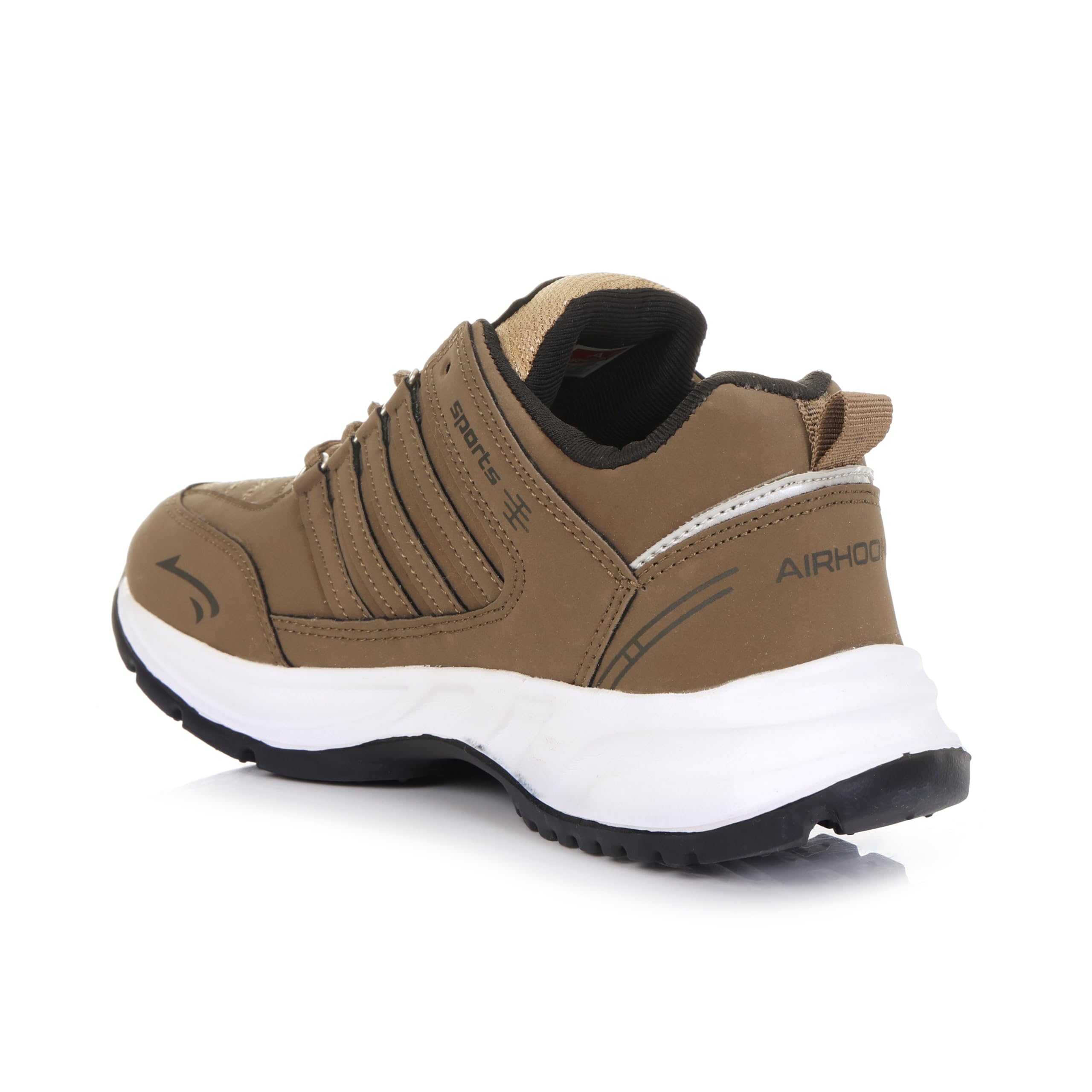 AIRHOOK Men's Cosko Sports Running,Walking,Gym,Training Sneaker Lace-Up Shoes for Men's & Boy's (Mouse, UK Footwear Size System, Adult, Men, Numeric, Medium, 8) 2