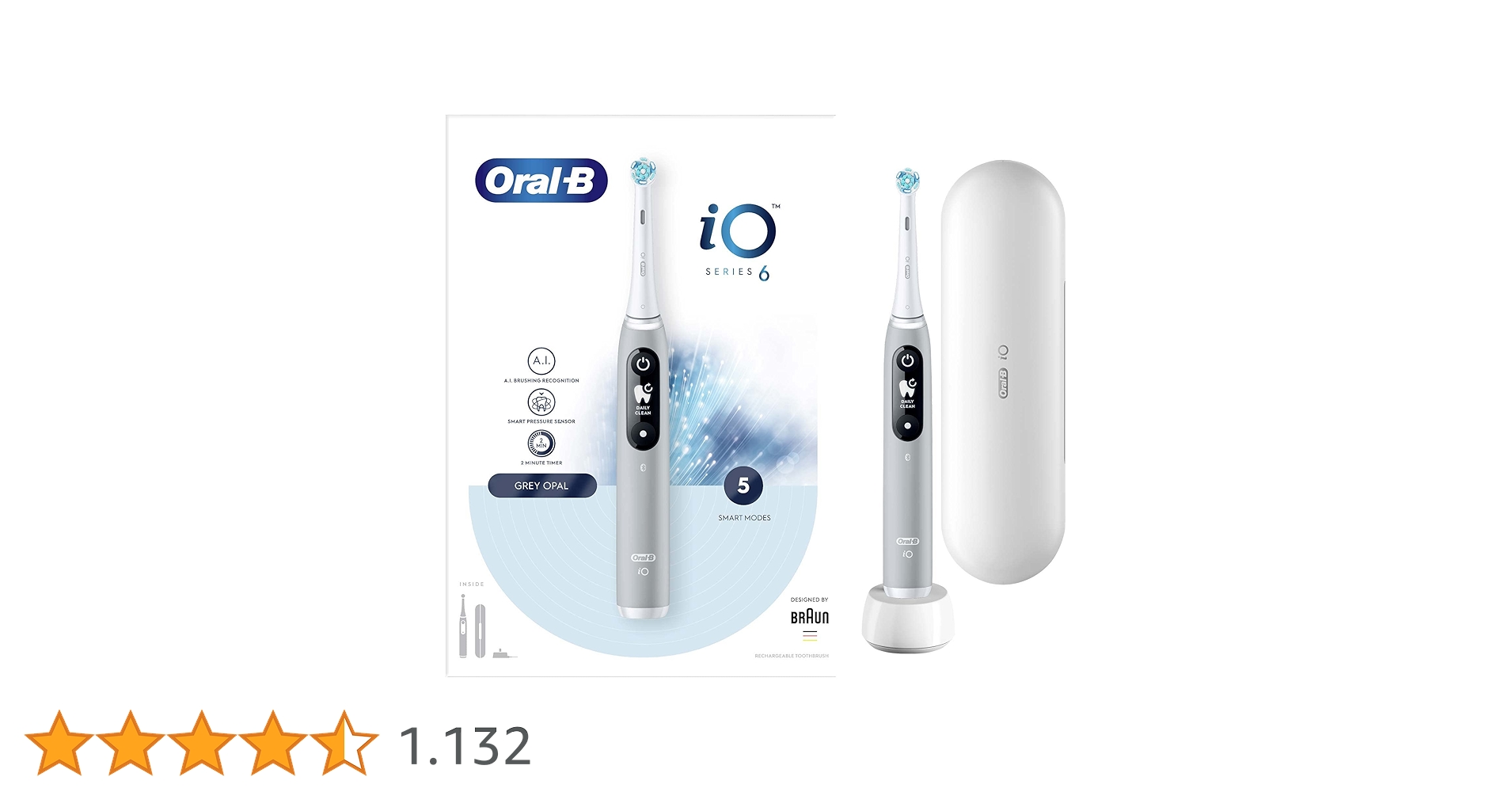 Oral-B iO - 6 Şarjlı Diş Fırçası Gri : Amazon.com.tr: Sağlık ve Bakım