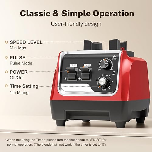 Miniatura 5 de Batidoras para cocina, potente licuadora de batidos de 1800 W, 70 onzas, gran capacidad y recipientes sin BPA con batidora de encimera para batidos,