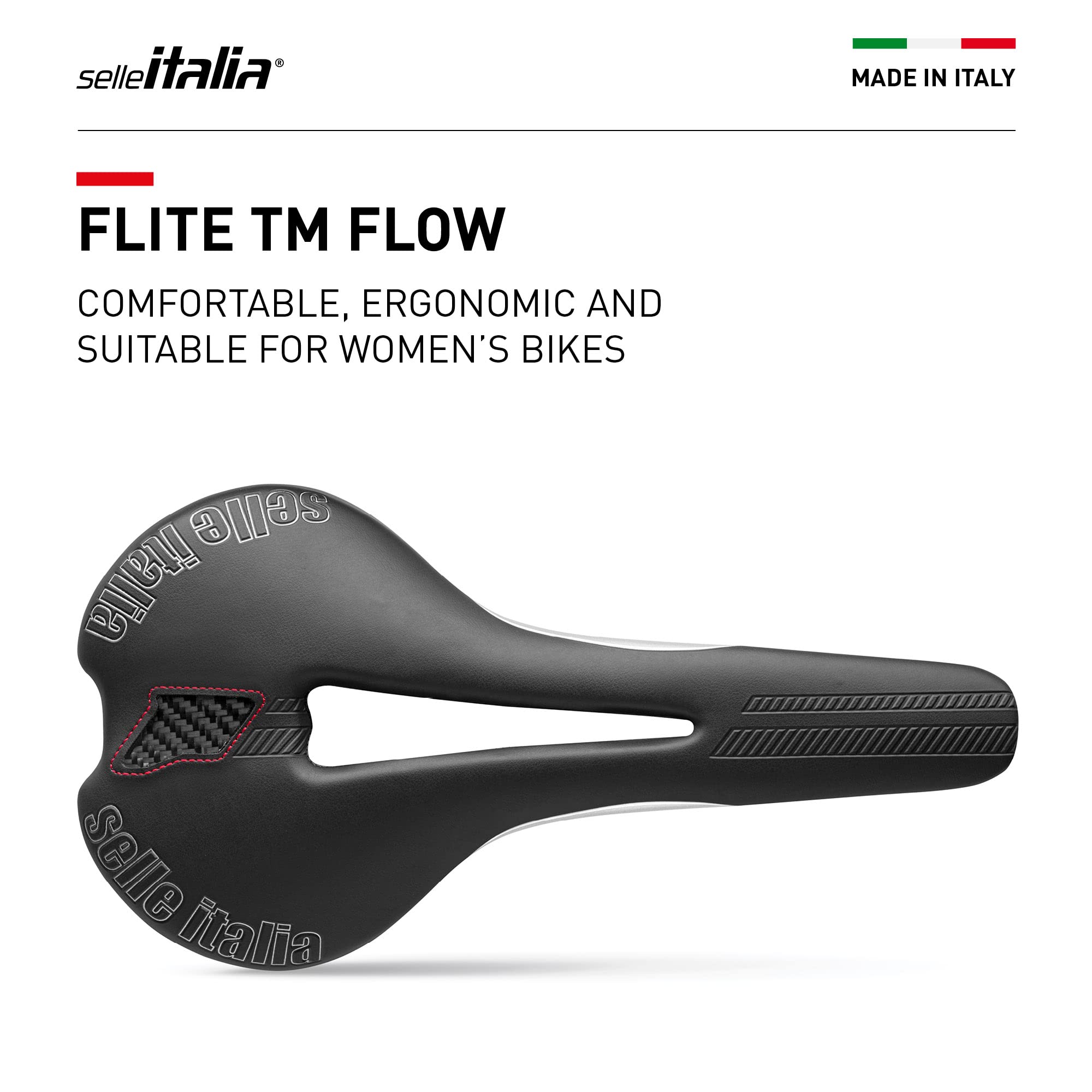 Selle Italia - Flite TM Flow, Soft and Ultralight Saddle for
