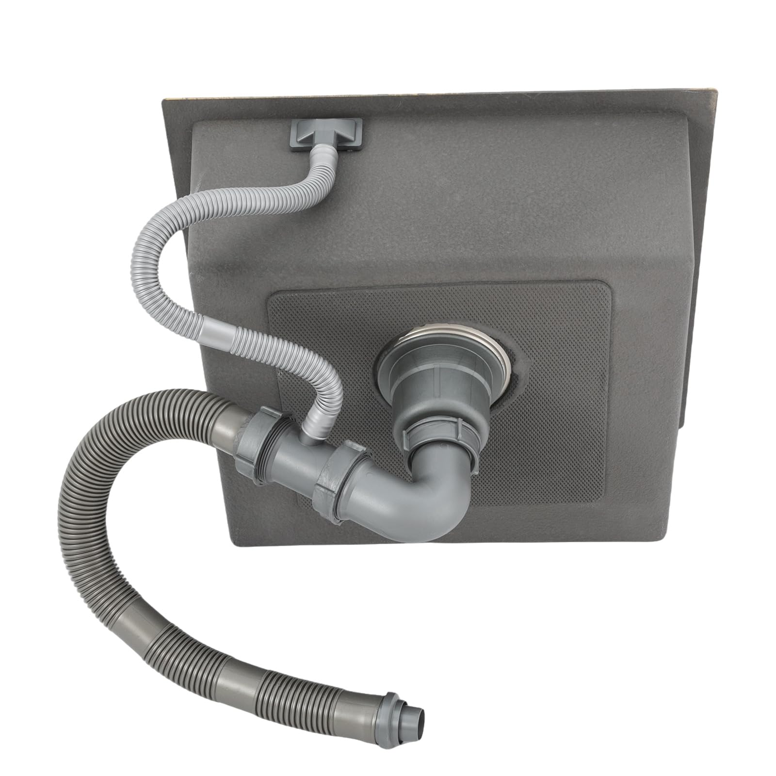 Évier de cuisine doré 50 x 45 cm, 1 bac avec revêtement par condensation, en acier inoxydable, profondeur 20 cm, évier de cuisine