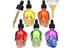 Eye-Catching Skull Dropper Bottle Set