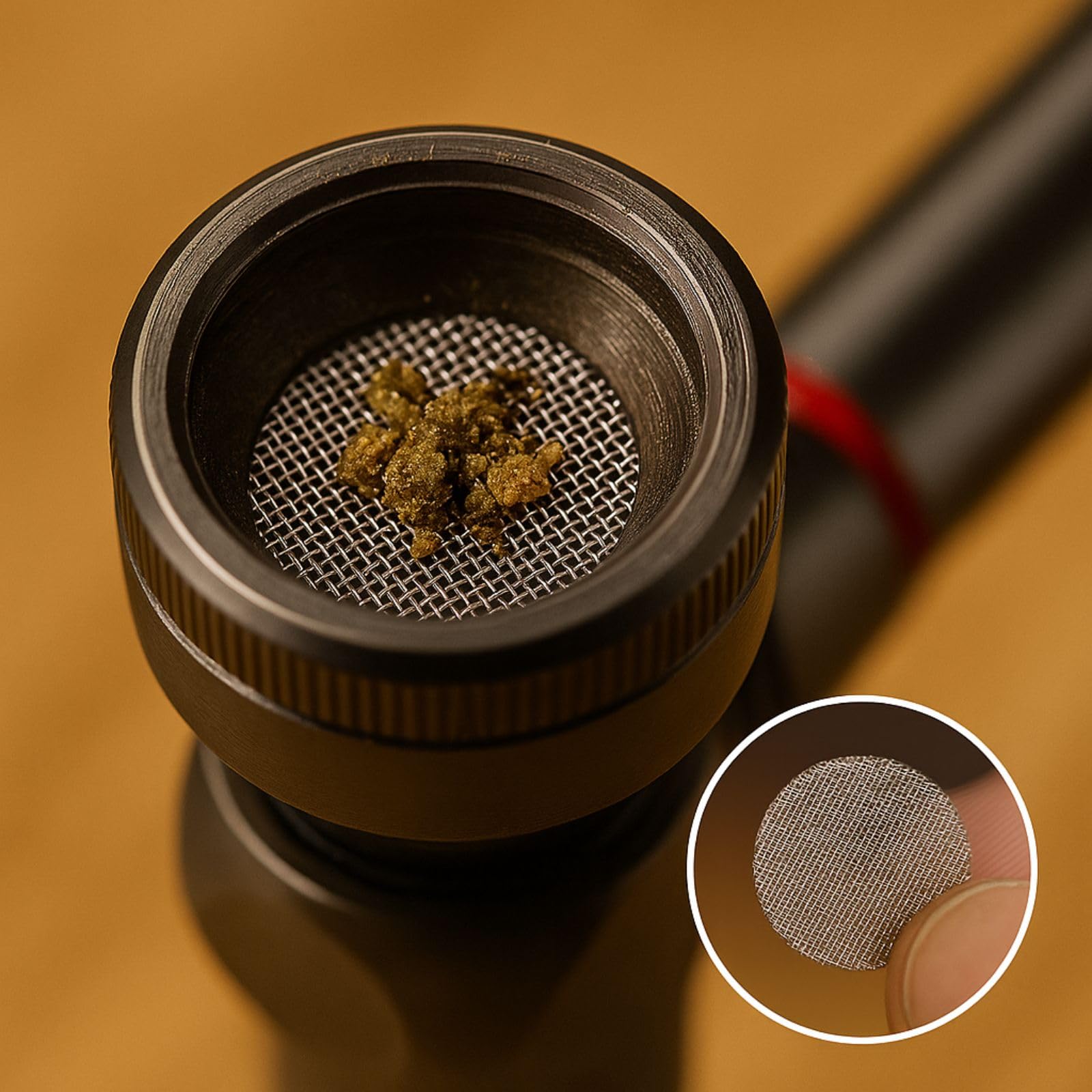 Weedness Bong Sitko Ø 12 mm 100 Sztuk Stal Drobne Siatki - Sitko Główna Rura Chillum Metal Szkło Akcesorium