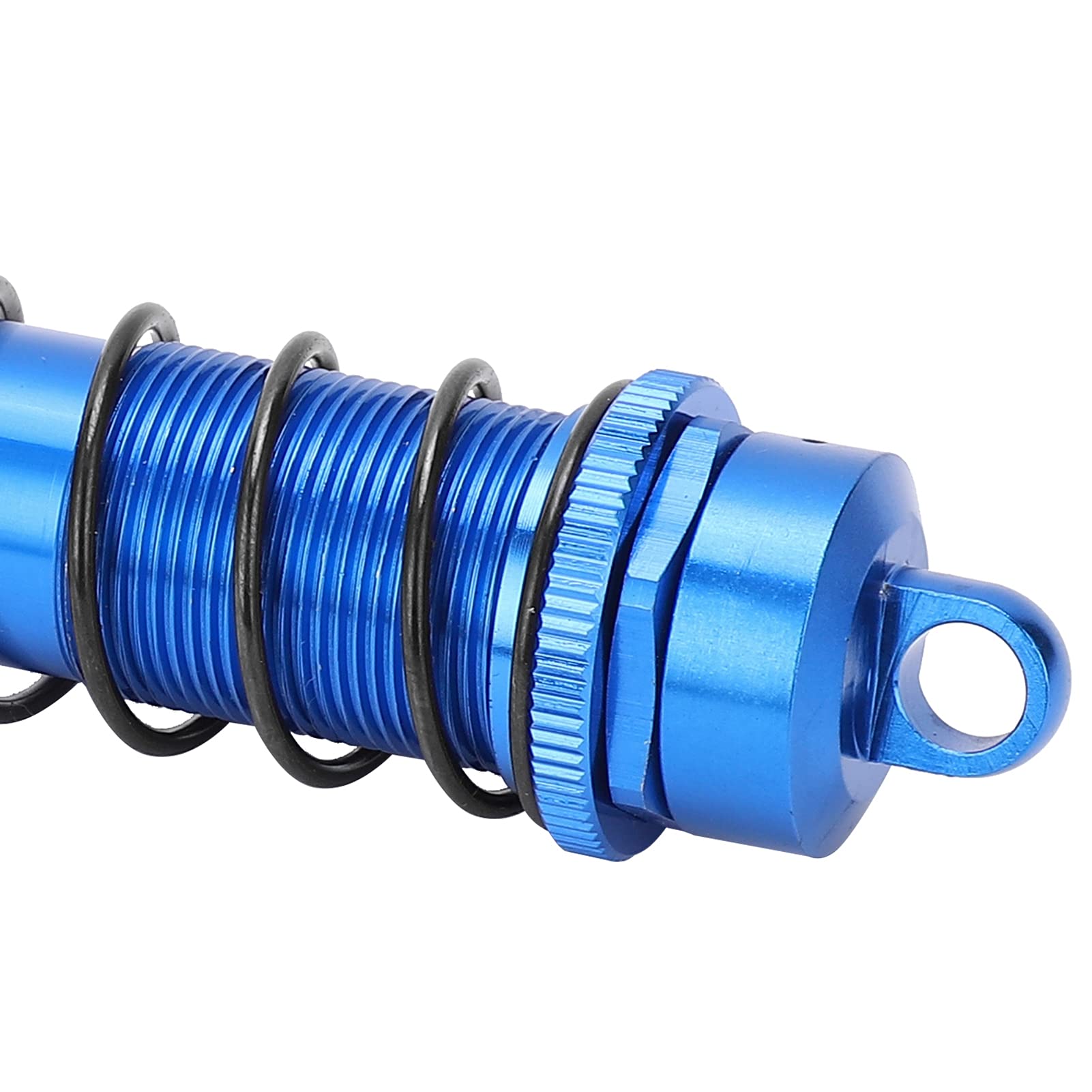 2 Ammortizzatori RC 140mm Con Olio E Molla Regolabile – Ammortizzatori In Alluminio Per Auto Traxxas Slash 2WD (Nero) - 2