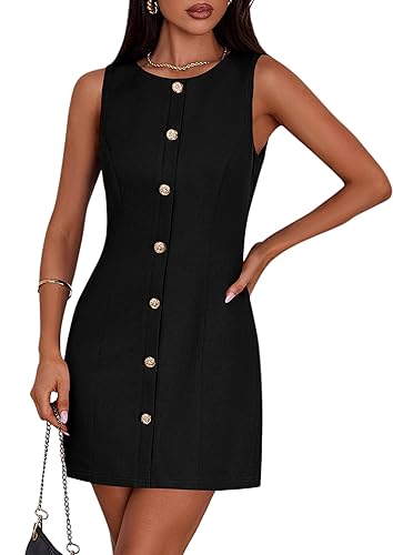 PRETTYGARDEN Work Dresses for Women 2026 Summer Business Formal Short