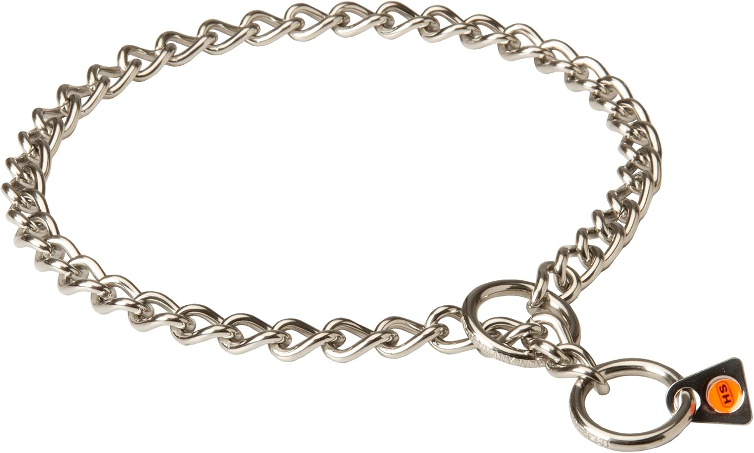 Herm Sprenger Stainless Steel Dog Collar - Label 1/9 inch (3 mm) - Size 22 inch (55 cm) for Dogs with Neck Size of 19-20 inch (48-50 cm)