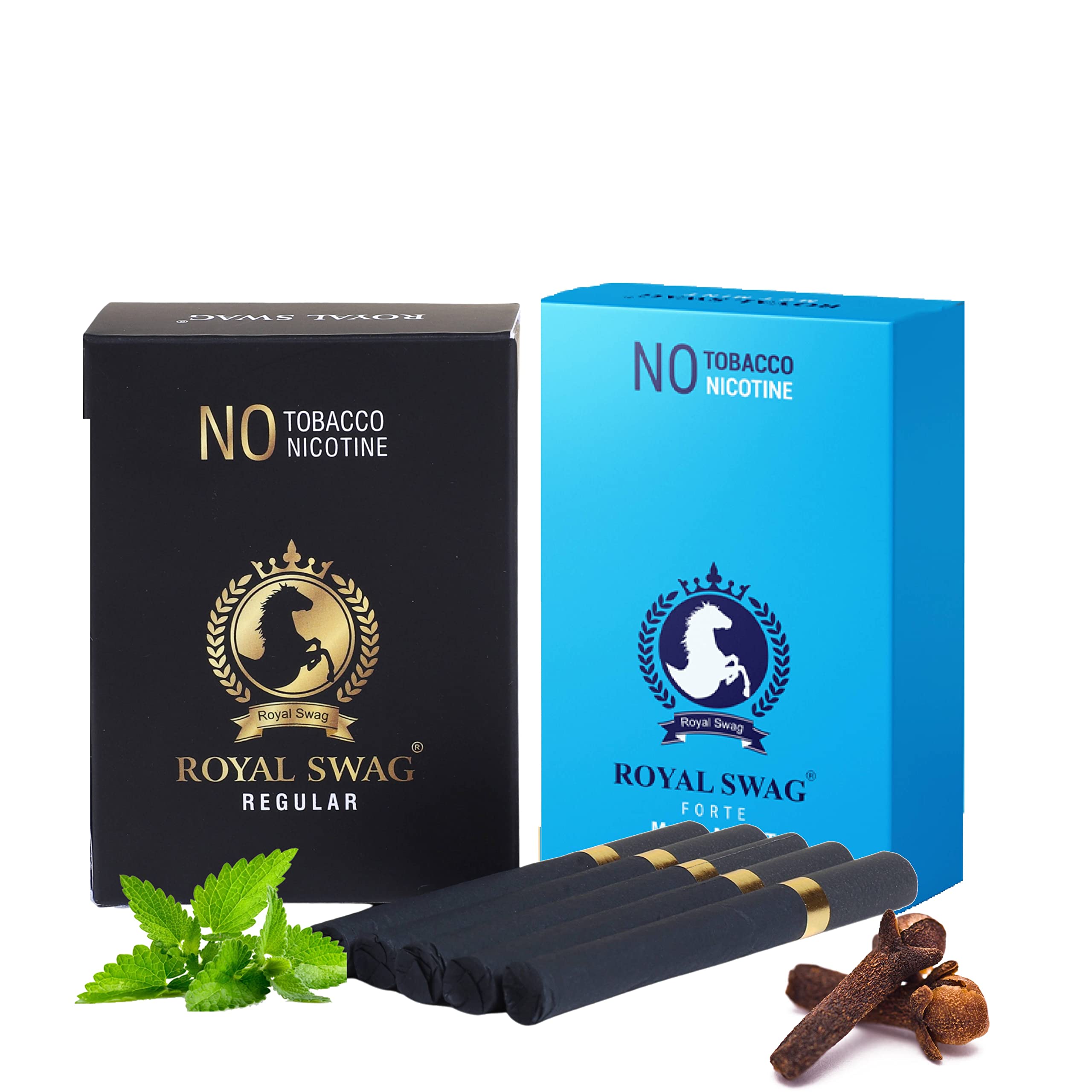 ROYAL SWAG Ayurvedic Herbal Cigarettes 100% Tobacco Free 100% Nicotine Free Cigarettes Regular, Mint Flavoured | Smoking Cessation(Pack Of 20) (B0BPT3X6Q7) Amazon Price History, Amazon Price Tracker