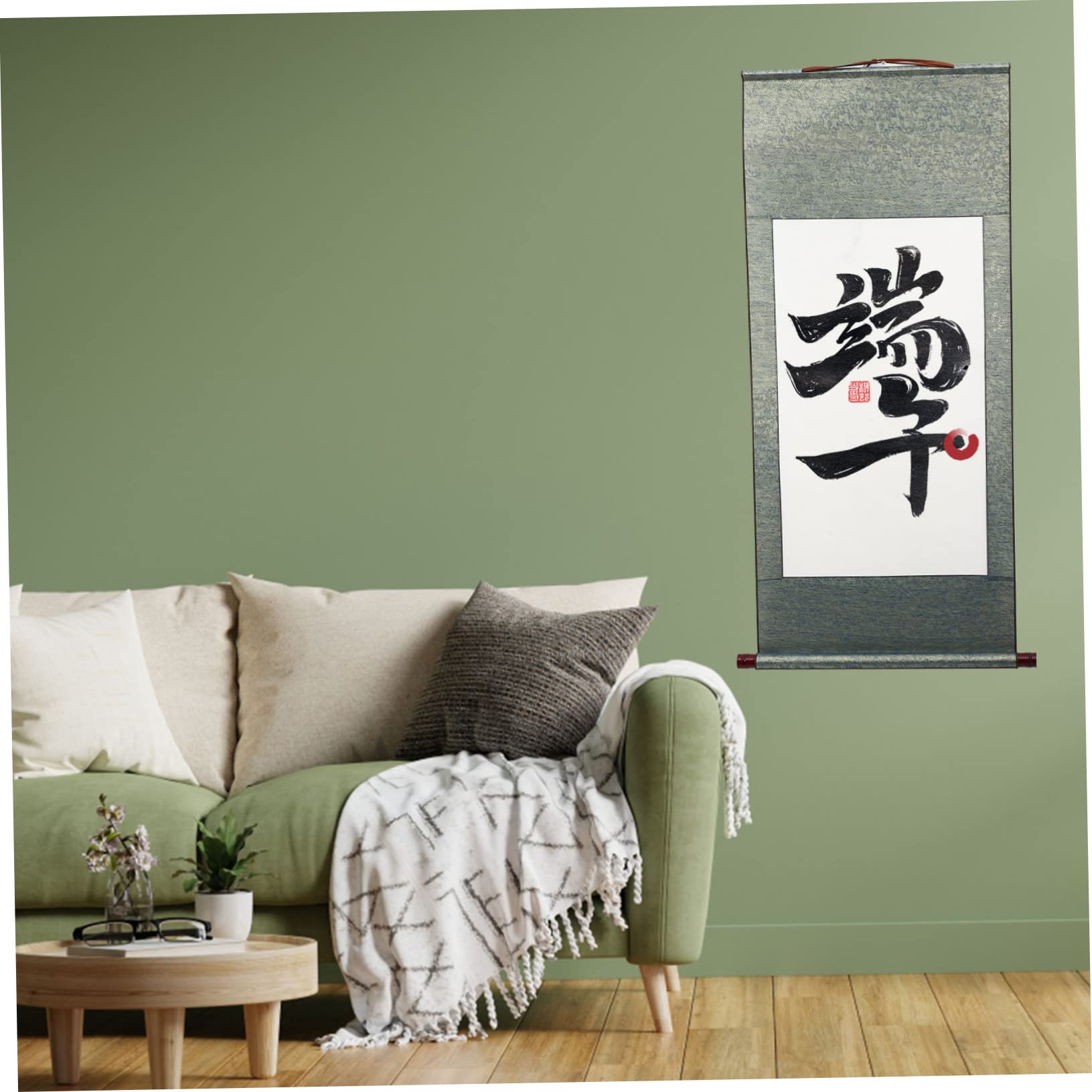 SEWACC 2 Pièces Papier à Calligraphie Chinoise Multifonction, Papier de Riz et Bois, pour Création Artistique à Suspendre au Mur, Maison et Bureau