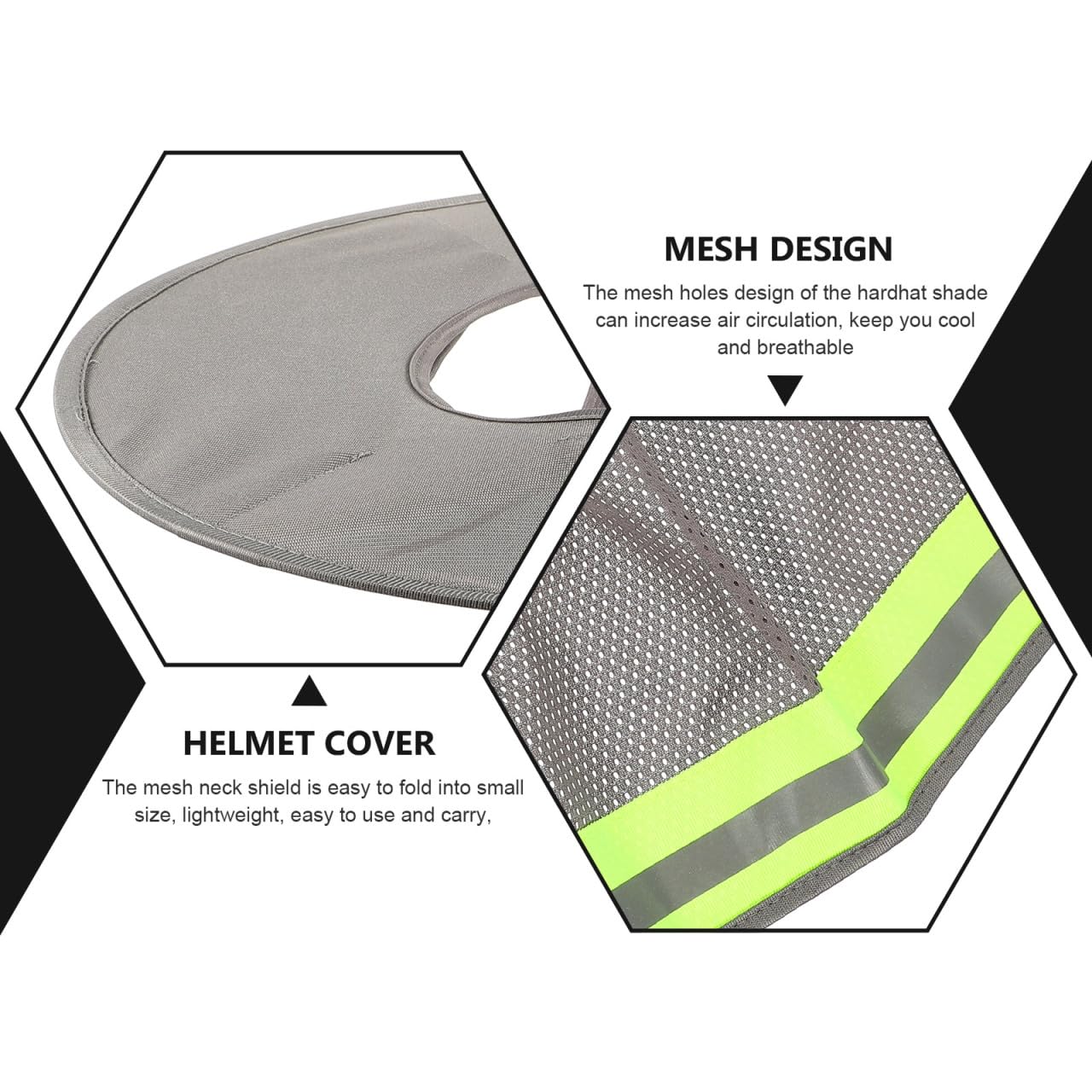 Mobestech Visière réfléchissante pour chapeau d'été casque accessoires pour hommes Chapeaux d'été pour hommes Casque Ombre Chapeau dur Parasol Chapeau dur Ombre