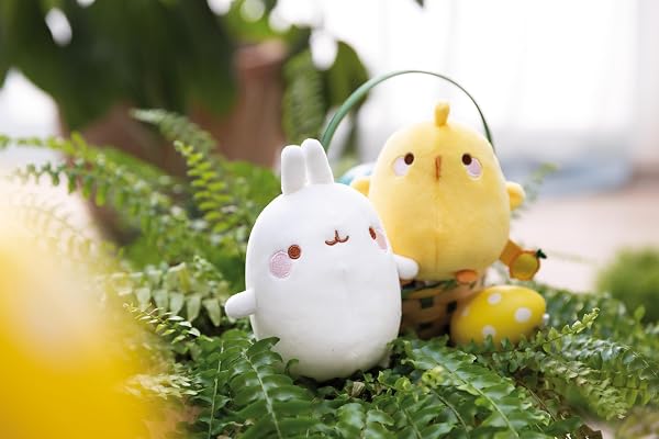 MOLANG 62598 - Peluche de Peluche Suave, 12 cm, Color Blanco - 4