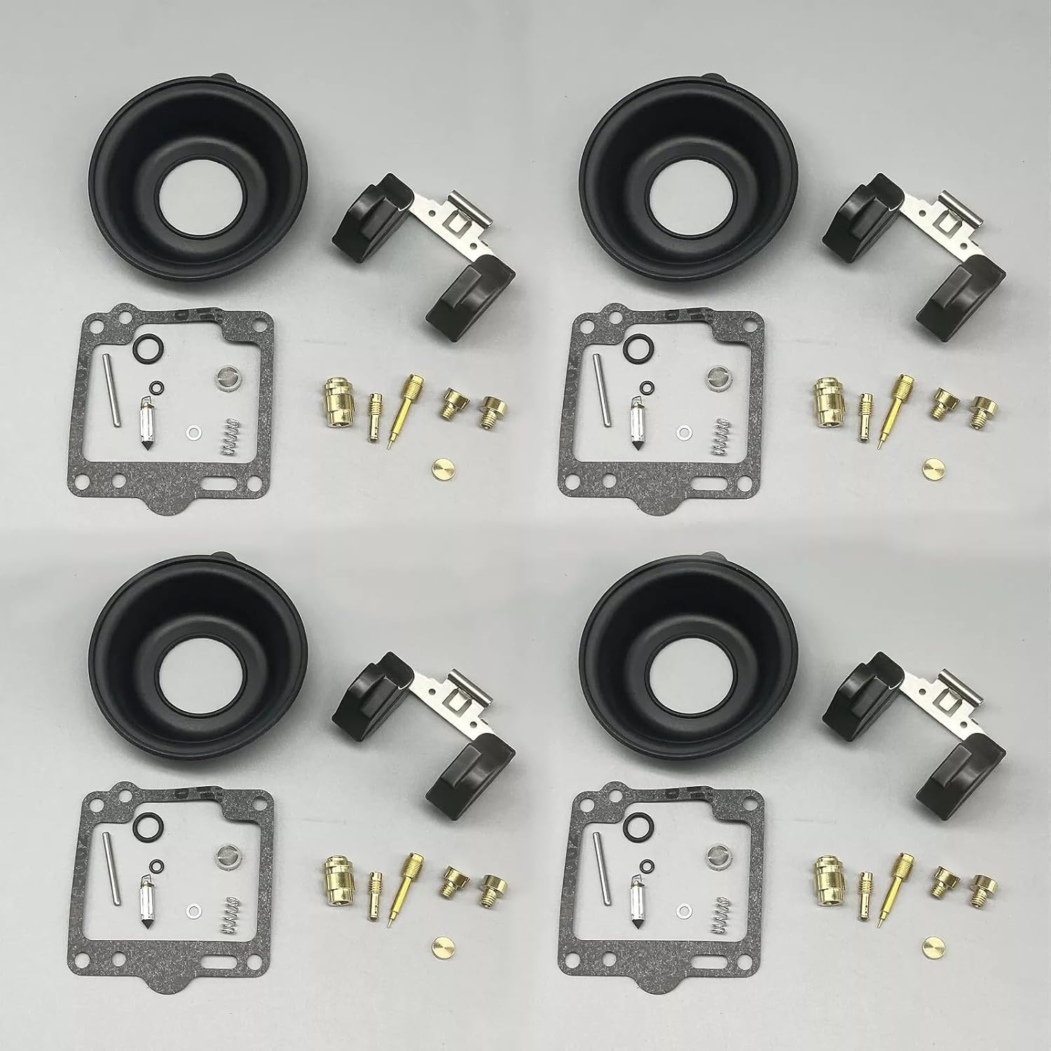 Carburetor Repair Rebuild Kit for Yamaha XS1100 XS1100L XS1100S 1980-1981 Motorcycle Carb Parts Replacement Set with Gaskets and Seals(4 Pack)