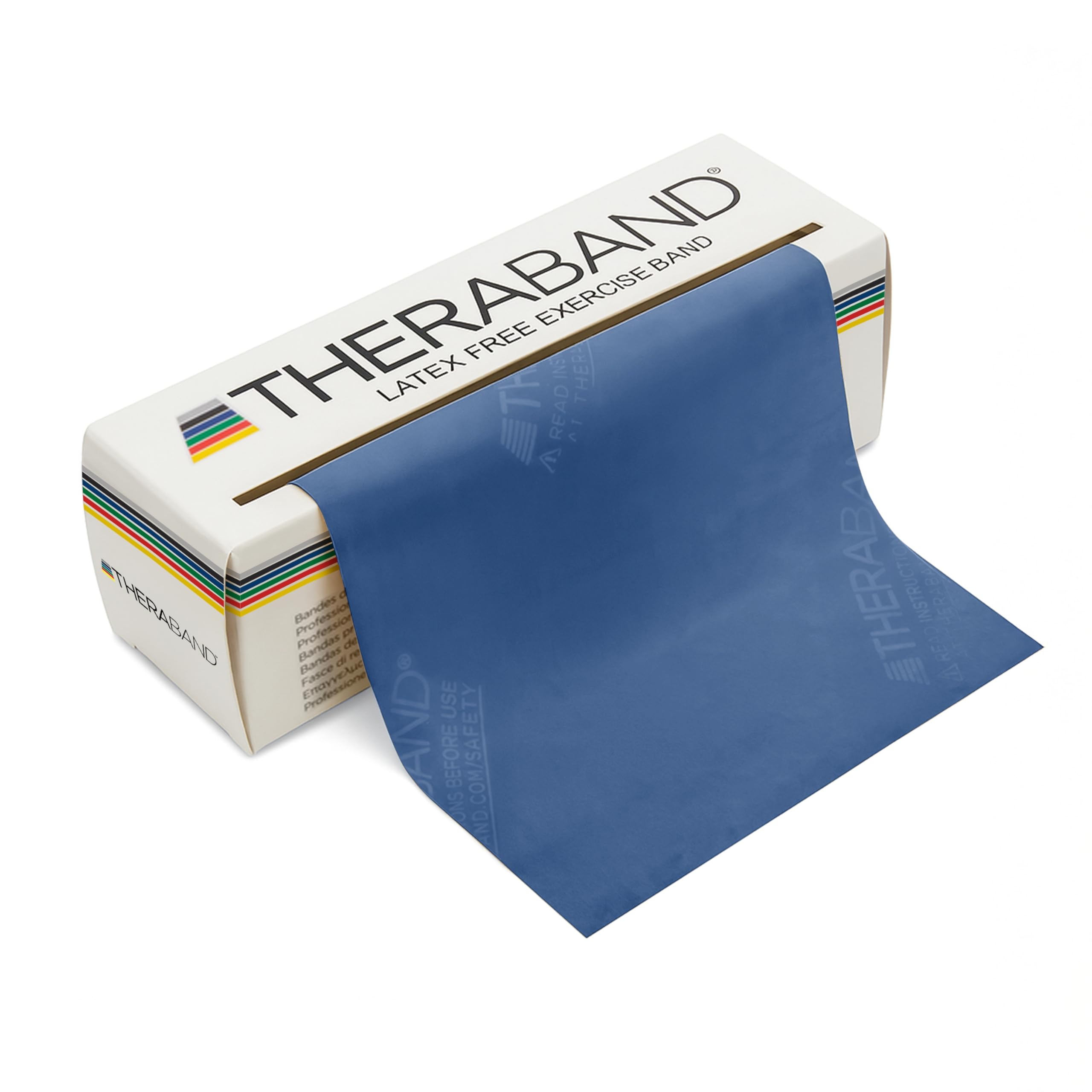 TheraBand Resistance Band Latex Roll – Stretch Bands for Exercise & Professional Physio, Exercise Band for Rehab, Pilates, Training & Mobility Recovery – 6 Yard Roll, (Max, Level 7) – Gold