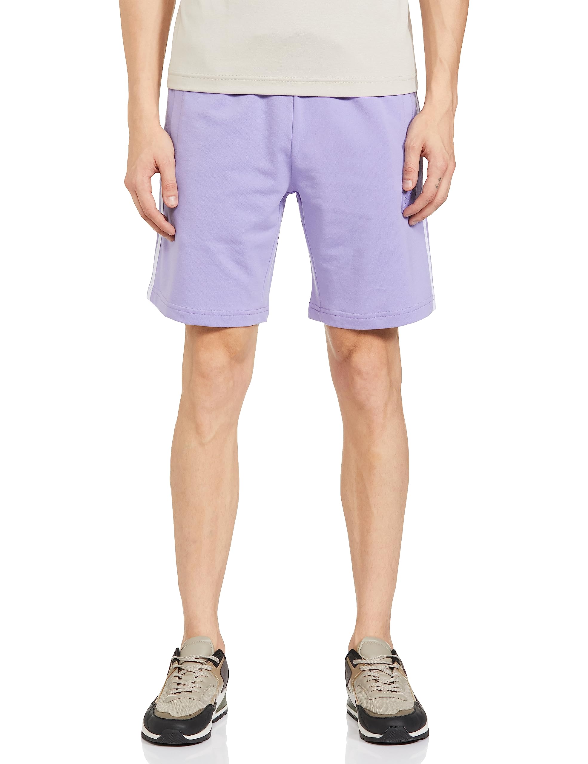 MaxMen Striped Structured Athleisure Shorts