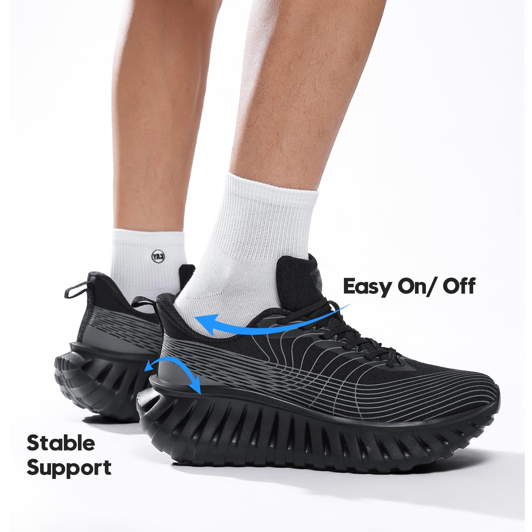 GSLMOLN Walkingschuhe für Herren Sneaker