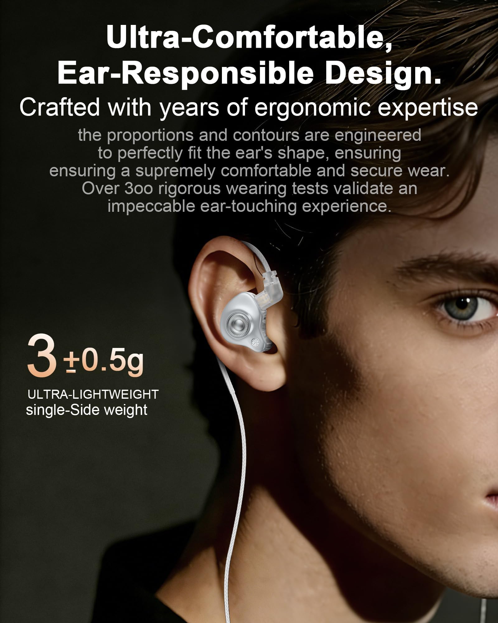 Cuffie USB C cablate per iPhone 17 16 15 Pro Max Plus 16e Air Samsung Buds S26 S25 Ultra S24 Auricolari in-ear con microfono - Cancellazione del rumore Tipo C Auricolari cablati Over-Ear con cavo