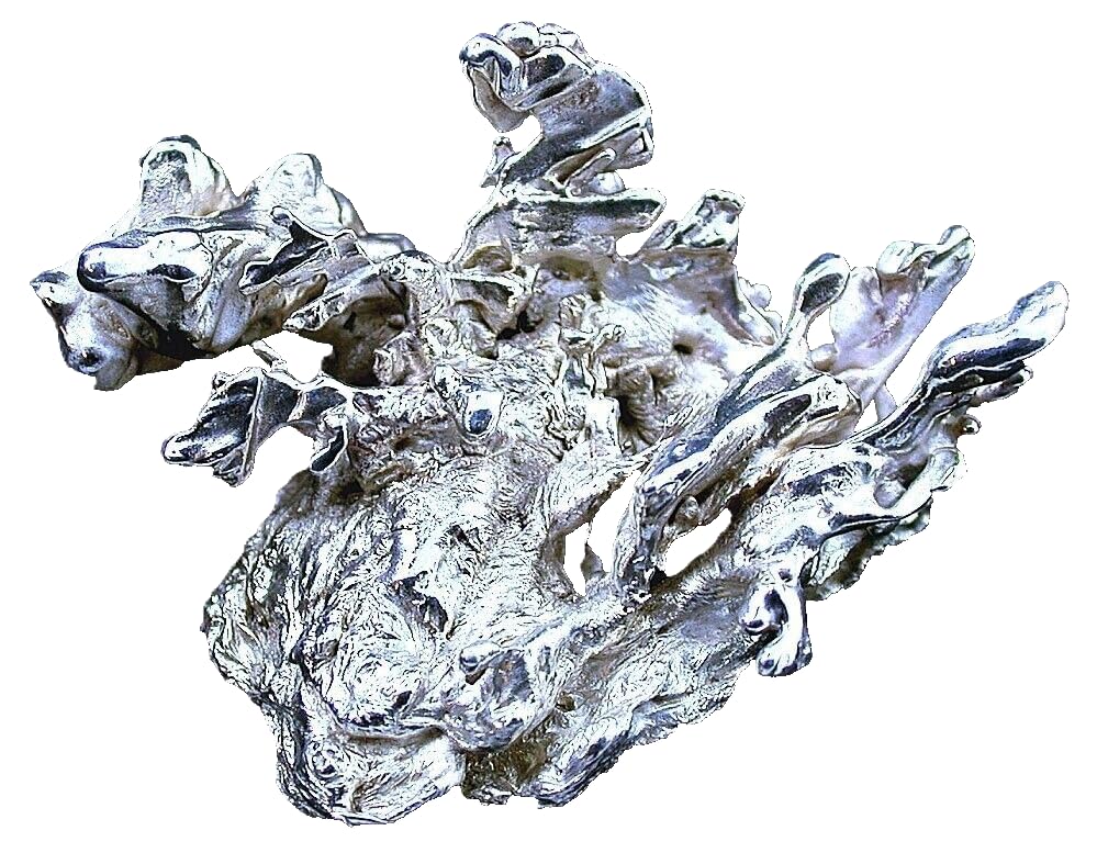 Generic 37.03 Gram 1.30 Oz 1 4/5 x 1 1/3 x 9/10 Inch Casted Silver Nugget EBS1373O/5324, Standard