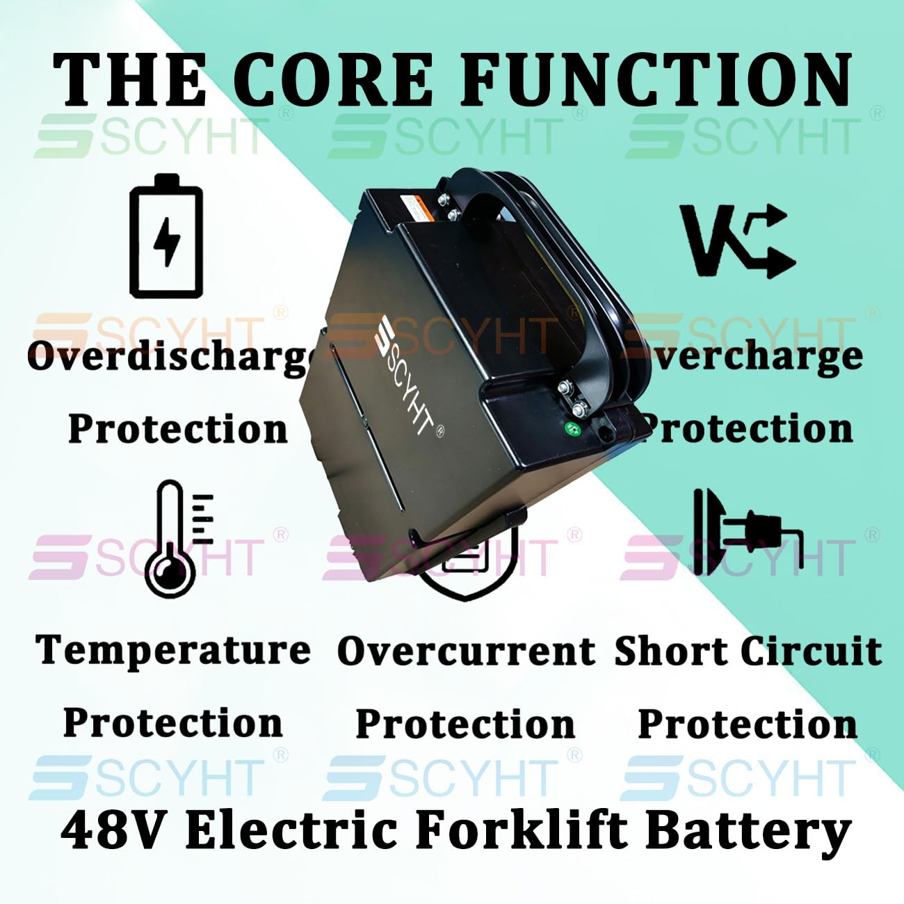 48-Volt Lithiumbatterie 20Ah 30Ah Batterie Elektrostapler für EPL205Z Batterien elektrische Hubwagen für MT16/20 LiFePO4-Batterien mit BMS und Griff,48v30ah