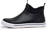 WTW Unisex Rain Boots for Men and Women, Waterproof Rubber Fishing Deck Boots Neoprene Boots Slip on Ankle Garden Shoes
