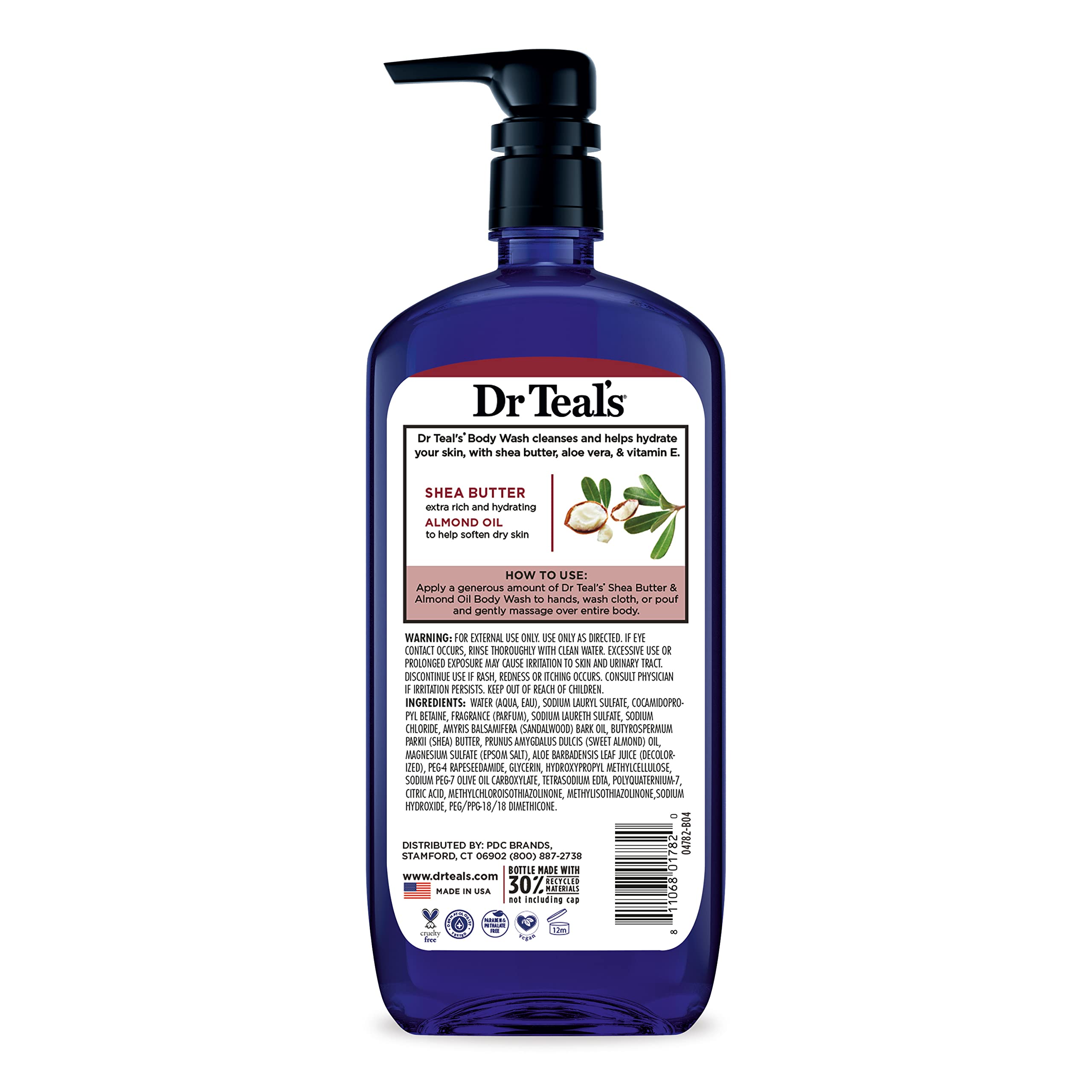 Dr Teal's Body Wash with Pure Epsom Salt, Shea Butter & Almond Oil