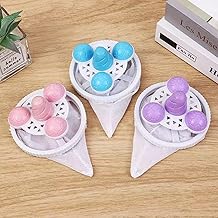 dozenpov Floating Hair Filtering Mesh, 2023 New Removal Washing Machine Wool Device, Reusable Washer Catcher, Filter Cleaning Mesh Bag，3PCS, Blue Pink Purple, One size fits all (PT996)
