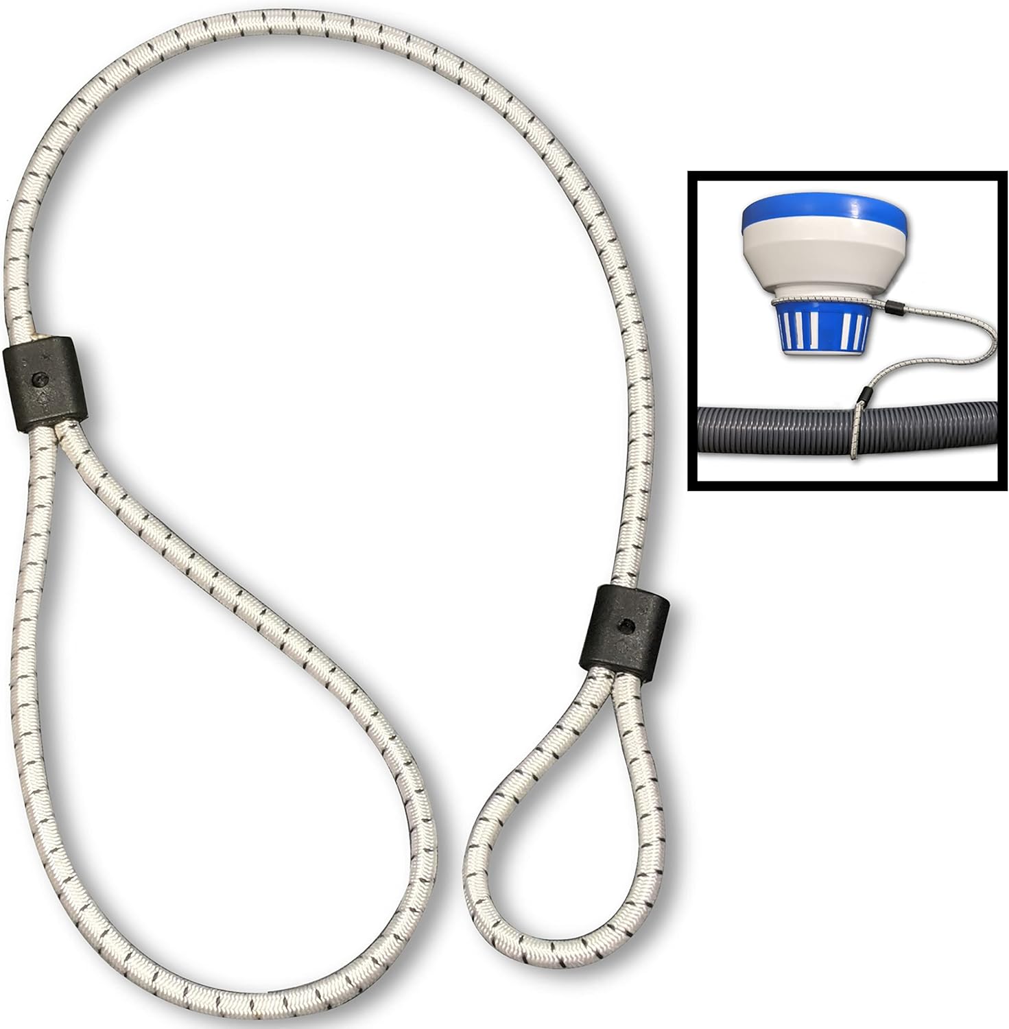 Pool Chlorine Floater Leash, Tether Floating Chlorine Dispenser to Pool Vacuum Hose