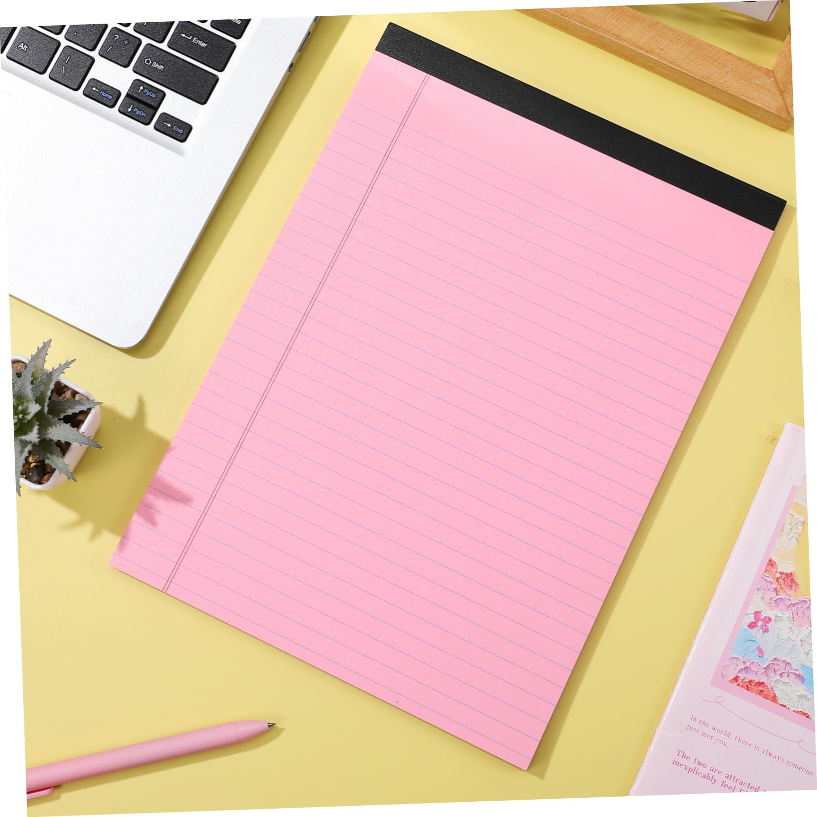 Veemoon Blocchi Note Colorati 6 Pezzi A4 214x295mm Carta a Righe Facile da Strappare per Scuola Ufficio e Studio Quotidiano