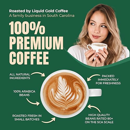 Miniatura 2 de Café de Costa Rica - 12 onzas, 11.99 oz - Grano entero tostado oscuro - Granos 100% arábica - por Liquid Gold Coffee - Café de fuente conocida