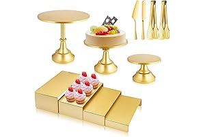 Elegant Gold Dessert Table Display Set for Memorable Celebrations