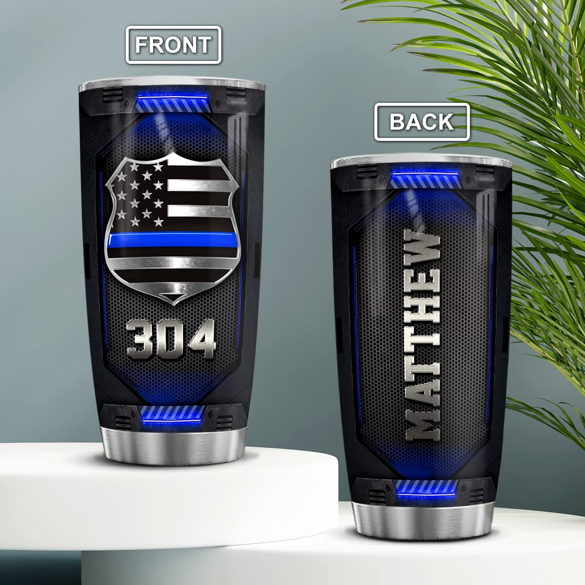 Thin Blue Line Beer Thin Blue Line Pint Glass Personalized Law