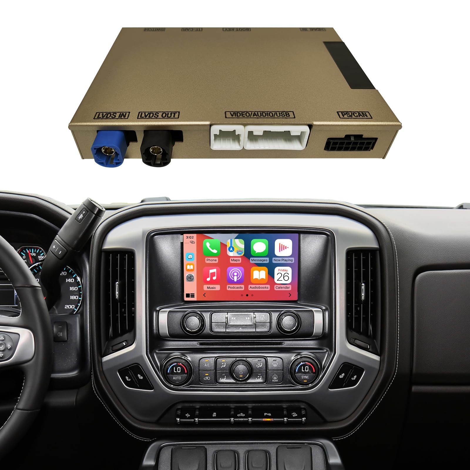 NINETOM Wireless CarPlay Retrofit Kit Decoder, Compatible