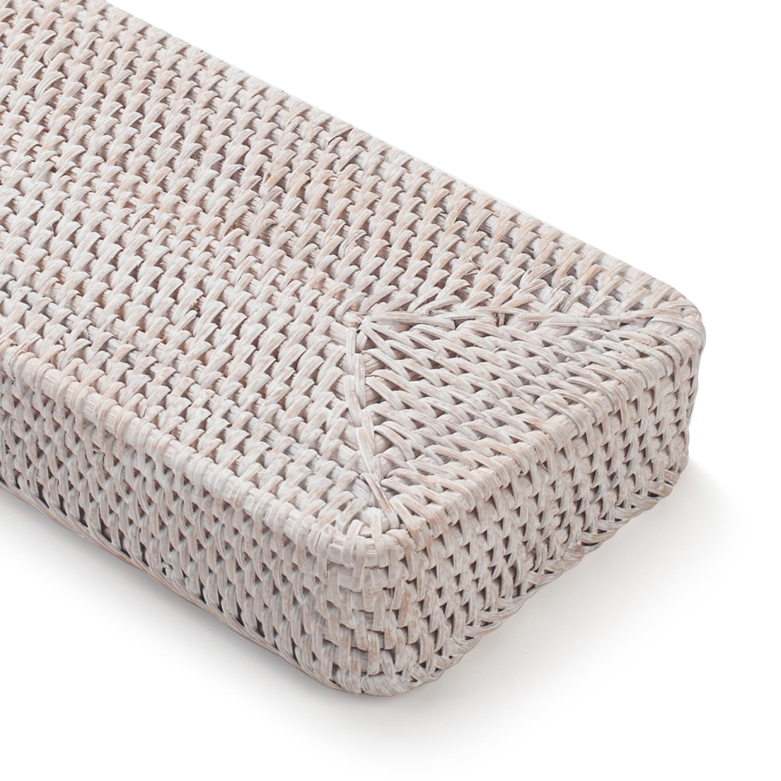 Portasciugamani Per Ospiti In Rattan Naturale | 24x15x6 Cm | Vassoio Per Asciugamani E Carta | Fatto A Mano | LABACRAFT - 3