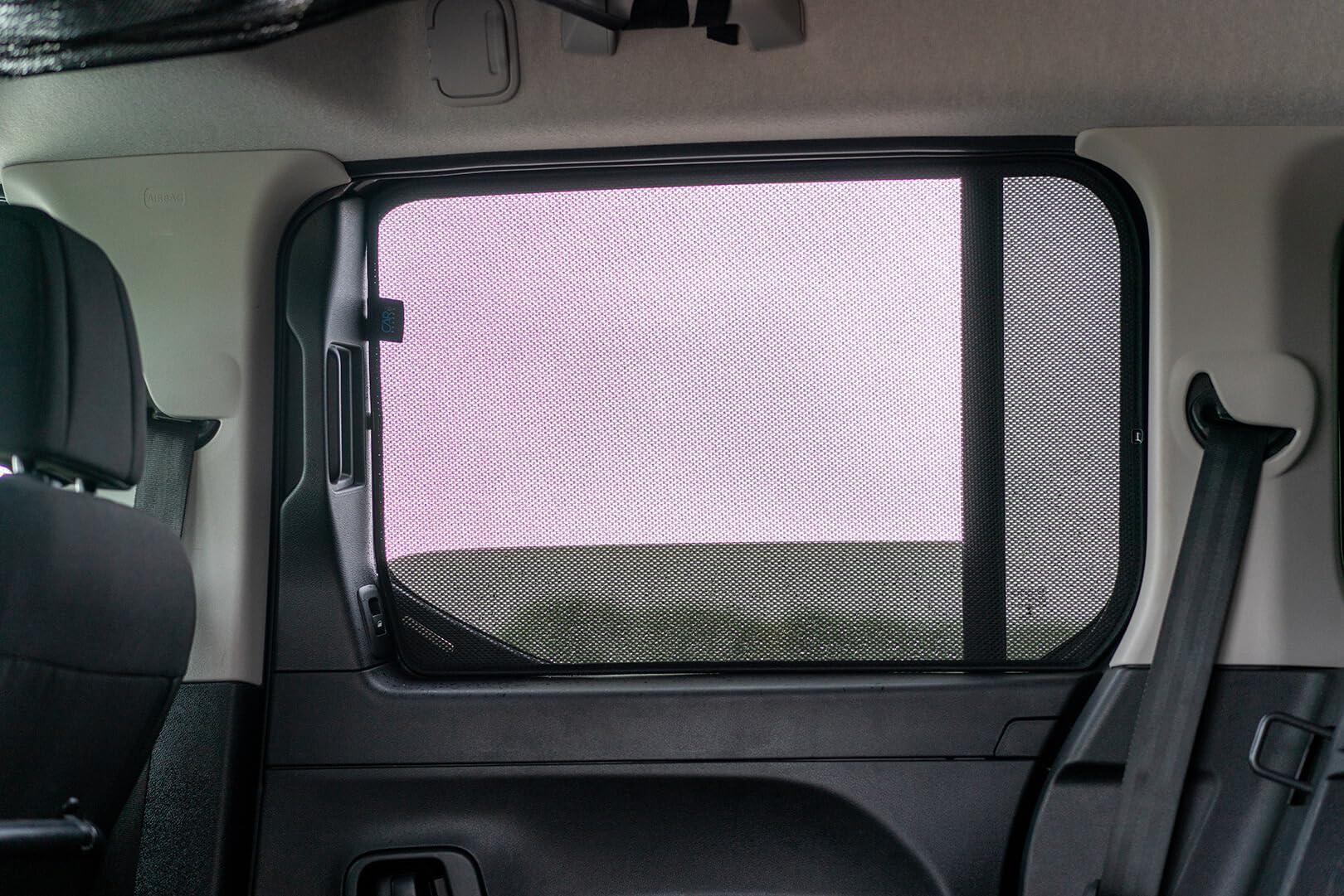 Set de Car Shades Compatible avec Citroen Berlingo XL/Peugeot Rifter/Opel Combo Life/Toyota Proace City 2018- (avec hayon arrière avec Lunette ouvrable) (6-pièces) Pare-Soleil sur Mesure
