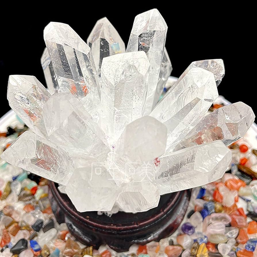 か★セール特選セット★水晶三色計900g【天然石✴︎水晶さざれセット】プレ付♡ 六角柱水晶 （特大）クリスタル 1.5kg & 鉢セット 天然石 その他