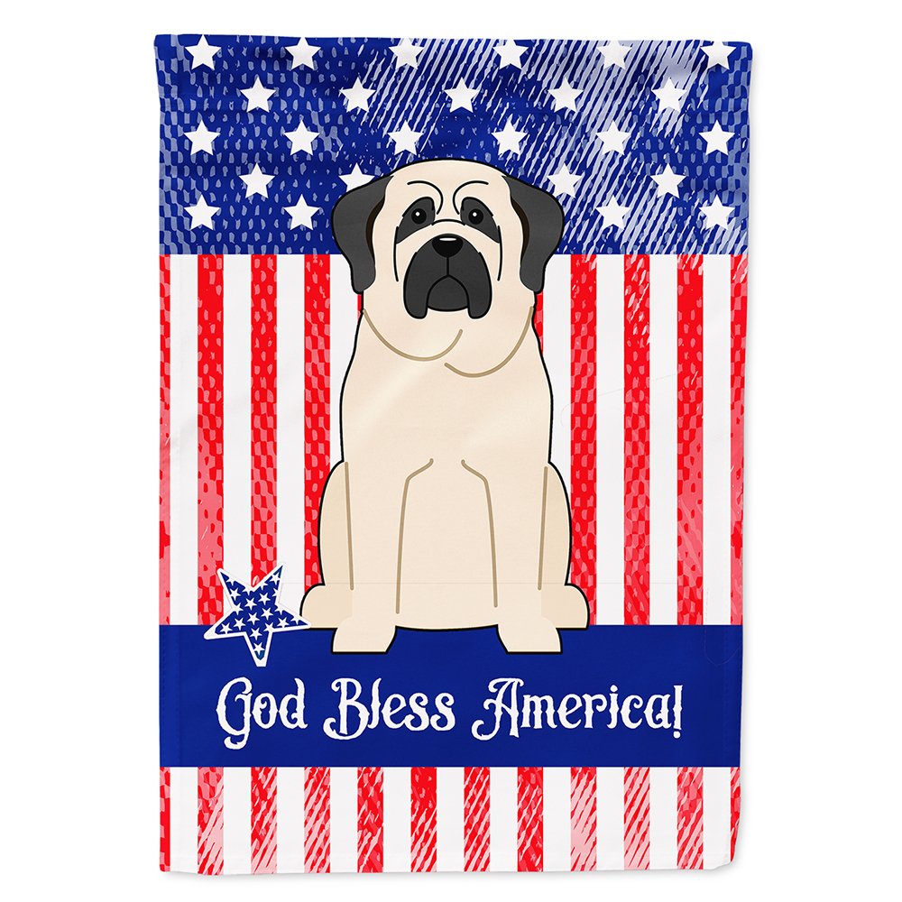 Mastiff White Flag Caroline's Treasures l'amour de votre chien fièrement affiché